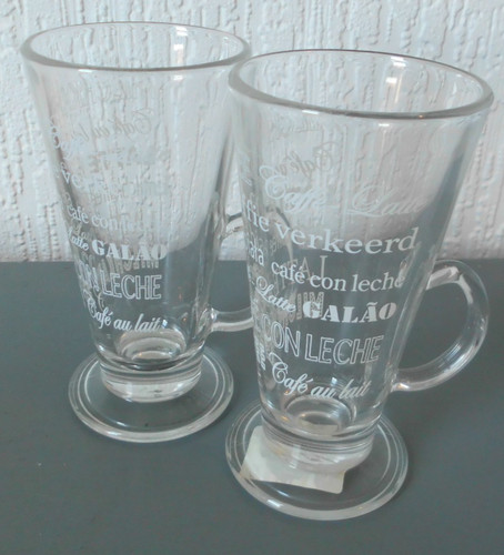 Paar gemusterte glas - paar, latte