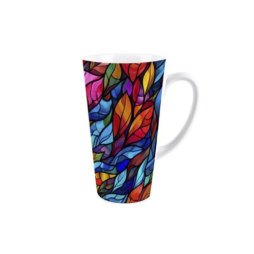 Buntglas gemustert groß latte - gemustert,