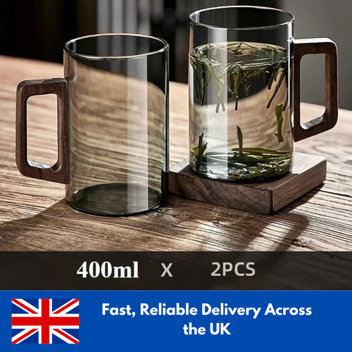 400ml glas tasse nussbaum - glas,