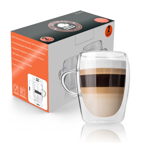 Doppelwandige latte - 6x,