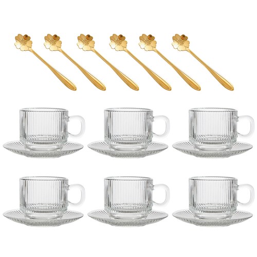 Teiliges strukturiertes glas - 6-teiliges,